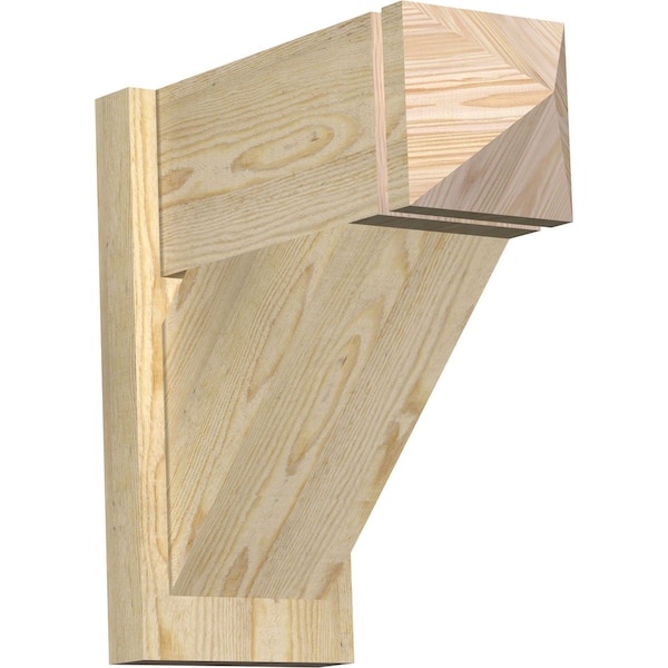 Ekena Millwork Traditional Rough Sawn Arts and Crafts Outlooker, Douglas Fir, 8"W x 18"D x 18"H OUT08X18X18TRA03RDF - main